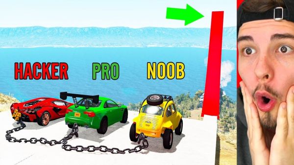 NOOB vs. PRO. HACKER CHALLENGE 2 (BeamNG Drive)