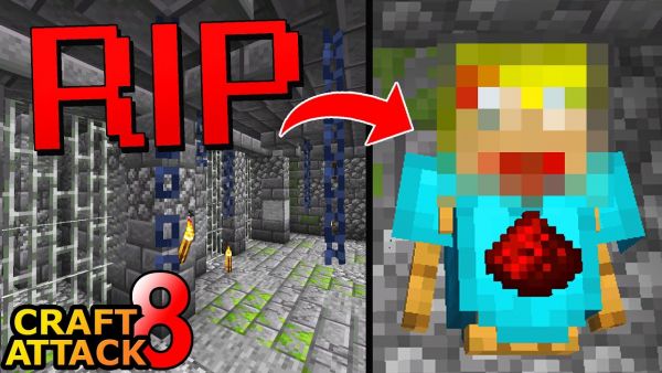 RIP Spark im Kerker! Geheimgang ins POGWARTS Schloss & mehr! - Minecraft Craft Attack 8 #210