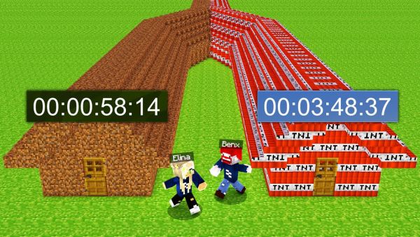 Benx Fallen Haus VS. Elina Fallen Haus! Minecraft