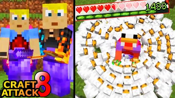 Fast an Hühnern gestorben :D! Phantom gefangen & mehr! - Minecraft Craft Attack 8 #219