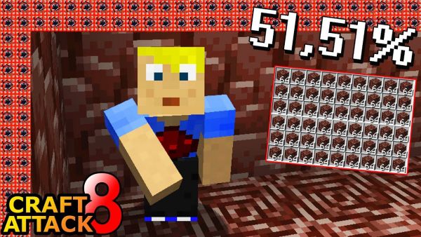 51,51% vom NETHERITE Beacon fertig! HÄLFTE geschafft! - Minecraft Craft Attack 8 #221