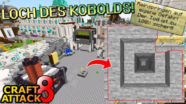 Void Falle in Pogwarts gefunden! Wir springen rein! - Minecraft Craft Attack 8 #225