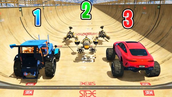 HACKER AUTOS auf der MEGA RAMPE in GTA 5!