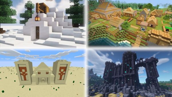 ✔ Alle generierten Gebäude in Minecraft | LarsLP