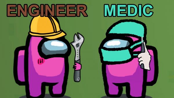 NEUE ROLLEN? (Among Us mit Engineer, Medic, Joker & Officer)
