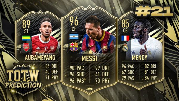 FIFA 21: TOTW 21 PREDICTIONS! IF MESSI, AUBAMEYANG & MENDY 🔥