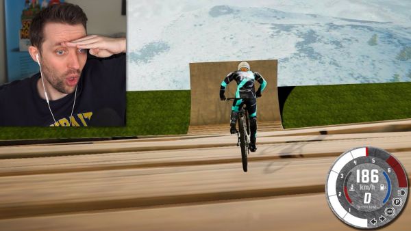 ICH SPRINGE DIE SCHNELLSTE RAMPE mit 186km/h im Fahrrad Simulator