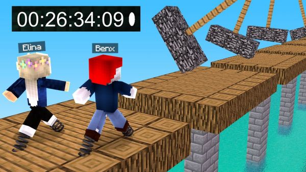 Benx Parkour vs Elina Parkour (Minecraft)