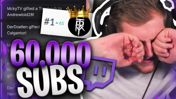 😨🤯PLATZ #1 MOST SUBBED TWITCH CHANNEL?! | Deutscher SUB REKORD GEBROCHEN?! | DANKE für ALLES! ❤️