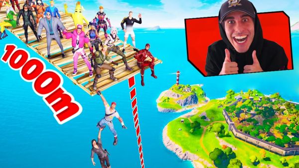 WELTREKORD Skybase mit 50 Spieler in OFFIZIELLER Fortnite Runde! (KEIN CUSTOM!)