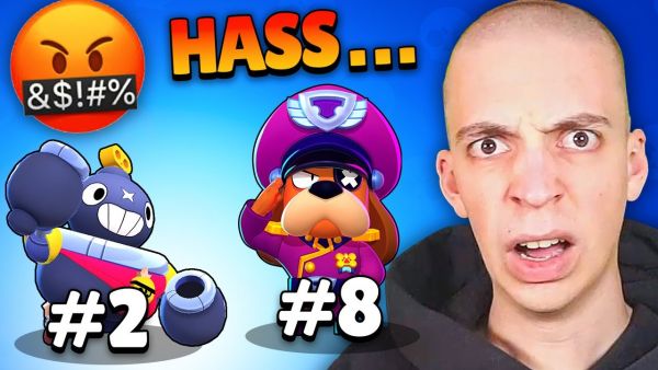 die 10 MEIST GEHASSTEN Brawler in BRAWL STARS... 😡🤬