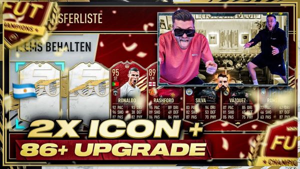 Cüs! 2x ICON + 86+ PLAYER PICK UPGRADE 😱🔥 Fut Champions REWARDs + Mid ICON SBC FIFA 21