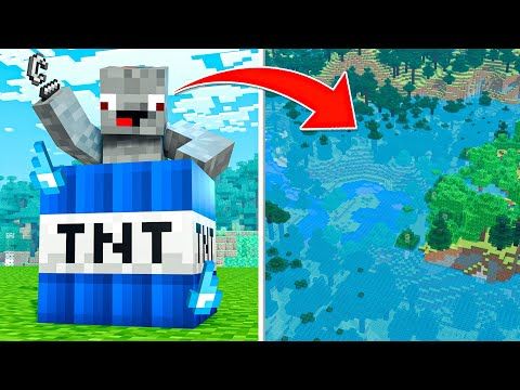 KREIERE EINEN OZEAN MIT EINEM TNT in Minecraft