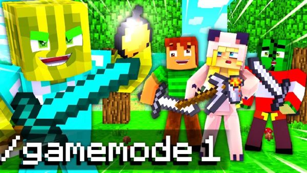 Minecraft CHEATER vs. 3 SPEEDRUNNER