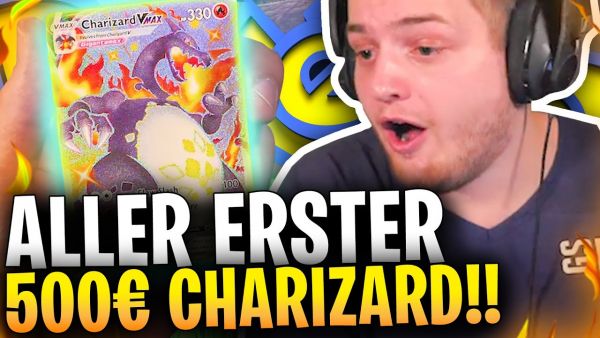 💶😱CHARIZARD VMAX als ERSTER in DEUTSCHLAND GEZOGEN?! | RIESIGES SHINY FATES Pokémon Opening!
