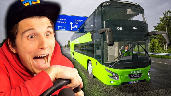 Notbremsung auf der AUTOBAHN! (mit dem neuen LUXUS Doppeldecker) ✪ (Flixbus) Fernbus Simulator