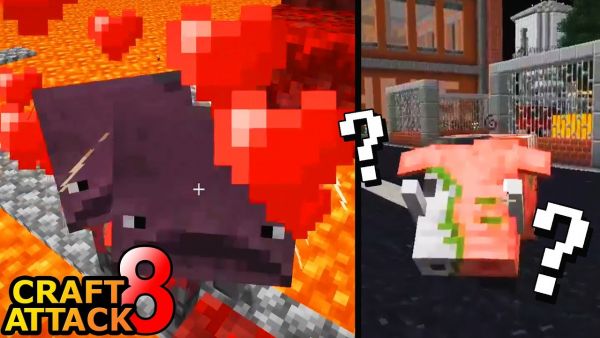 Zoglins erschaffen! ALLES Essen was geht! Mobs paaren & mehr! - Minecraft Craft Attack 8 #242