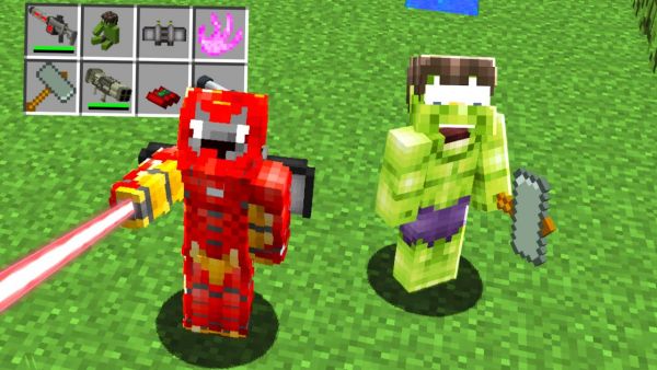 Als Superheld Minecraft Durchspielen (wenige Minuten)
