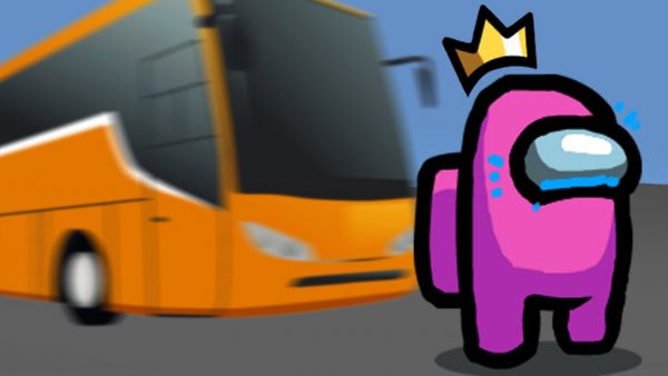 Impostorkollege wirft mich vor fahrenden Bus