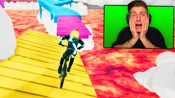 Nur 0.00001% schaffen die RAMPE! (Fahrrad Simulator)