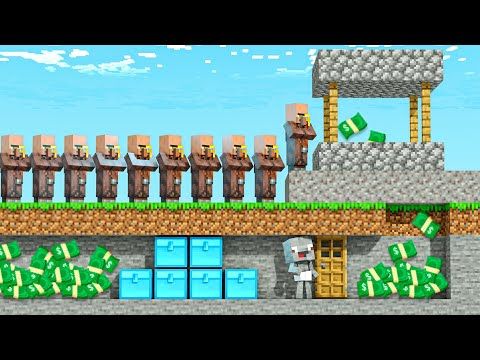 Ich KLAUE VILLAGERS Geld in Minecraft !