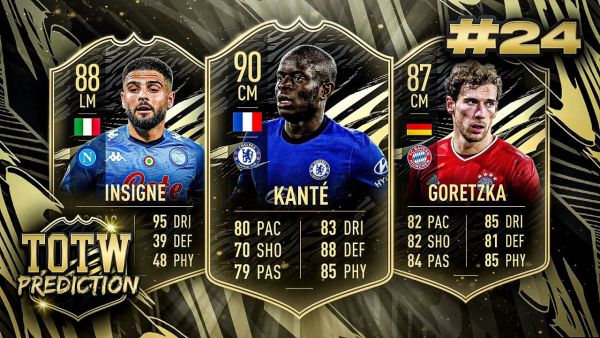 FIFA 21: TOTW 24 PREDICTIONS! IF KANTE,INSIGNE & GORETZKA 🔥