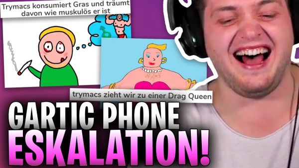 😨🤯ICH WERDE eine DRAG QUEEN?| Gartic Phone mit @rezo ,@Anni The Duck @Vlesk @Rumathra & Co.!