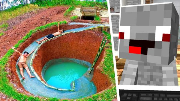 Alphastein REAGIERT auf SELBSTGEBAUTE WASSERRUTSCHE im Dschungel !
