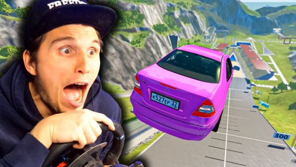 Dieser MERCEDES bricht alle REKORDE auf der XXL Sprungschanze! | BeamNG