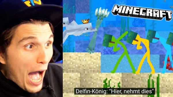 Paluten REAGIERT auf Animation vs. Minecraft: Das Delfin Königreich