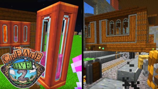 Tränke tanken? Wir bauen den Tankwagen & mehr! - Minecraft Create Live 2 #12