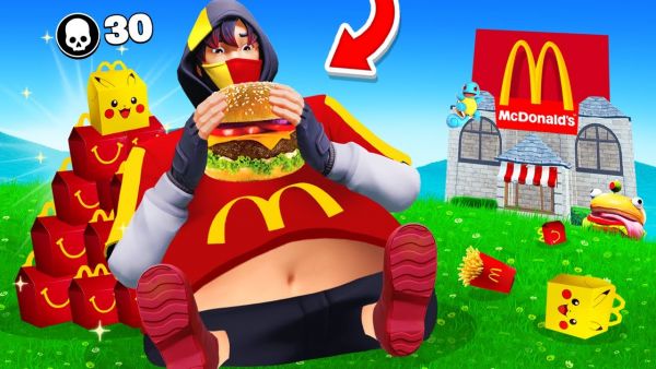 WTF 😱🤑 Nach jedem TOD MUSS ich HAPPY MEALS mit POKEMON KARTEN von MC DONALDS kaufen Fortnite