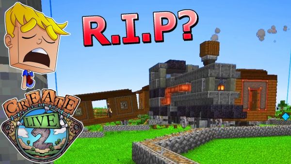 Das ENDE des ZUGS? Komplett zerstört! - Minecraft Create Live 2 #17