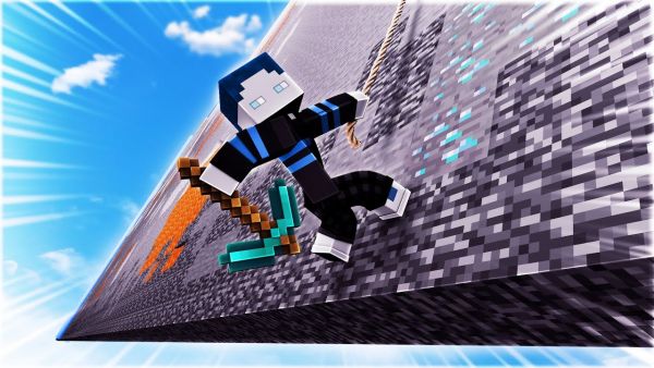 MINECRAFT in 1 BLOCK BREITER WELT DURCHSPIELEN
