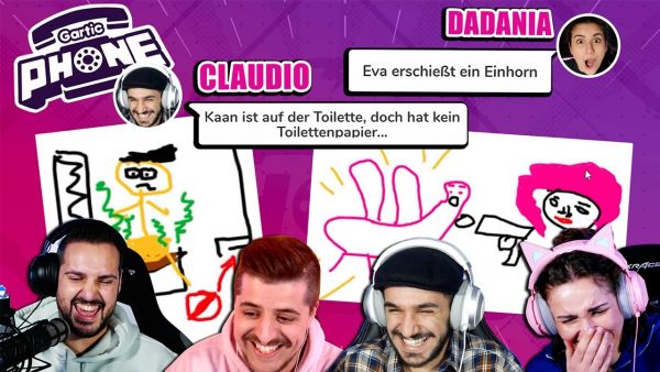 KAAN ZÜNDET DAS KLO AN & CLAUDIO WIRD BUNDESKANZLER?! Gartic Phone Eskalation mit der Crew