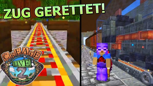 Spark sucht Jo's Goldschatz & Zug wird NIE wieder entgleisen! - Minecraft Create Live 2 #21