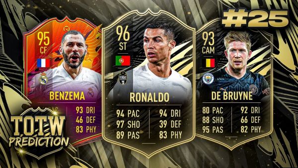 FIFA 21: TOTW 25 PREDICTIONS! IF RONALDO, BENZEMA & DE BRUYNE 🔥