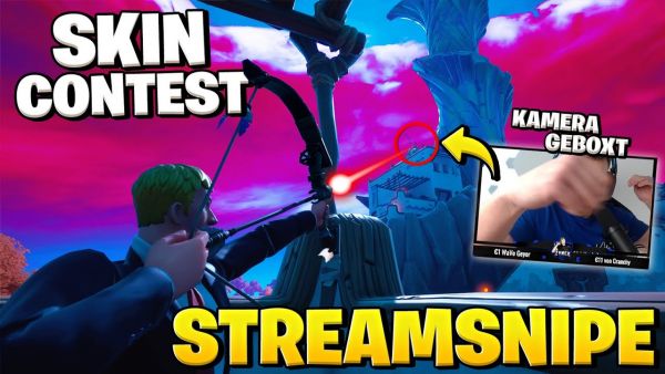 Ich STREAMSNIPE einen *NEUEN* SKIN CONTEST bis er KOMPLETT AUSRASTET ... 😳
