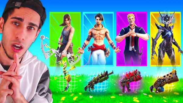 Zufällige BOSS Skin Waffen ITEM Challenge in SEASON 6 Fortnite!