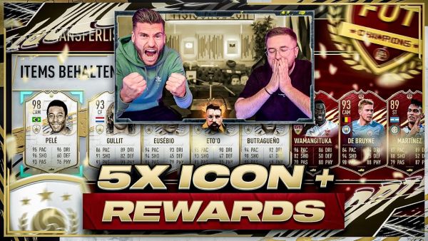 ENDLICH ist er DA 😍😱5x ICON im SBC PACK OPENING + Fut Champions REWARDS !! FIFA 21
