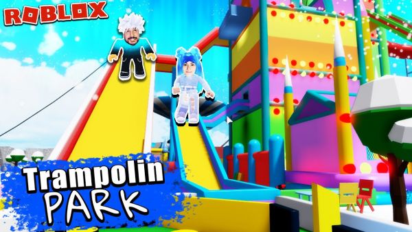BABY KAAN & MAMA DANIA IM XXL TRAMPOLINPARK! Verstecken spielen & Rutschen testen [Roblox Deutsch]