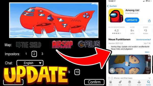NEUES *AIRSHIP UPDATE* ERSCHEINT AM.... 😱 Among Us