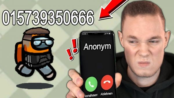 MEINE HANDYNUMMER LIVE ALS NAMEN BENUTZEN in Among Us!
