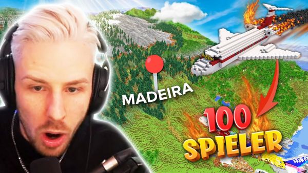 Ihr glaubt NIEMALS was 100 SPIELER in 48 STUNDEN aus MADEIRA in Minecraft gemacht haben!