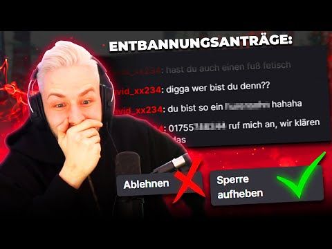 Meine TWITCH ENTBANNUNGSANTRÄGE (nichts für Schwache Nerven!) 😂