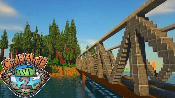 Bahnbrücken der Südstrecke fertig stellen, Wither töten & mehr! - Minecraft Create Live 2 #32