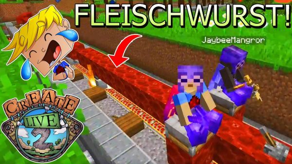 UPGRADE! Die Zombie fressende Fleischwurst sorgt für Lacher! :D - Minecraft Create Live 2 #34