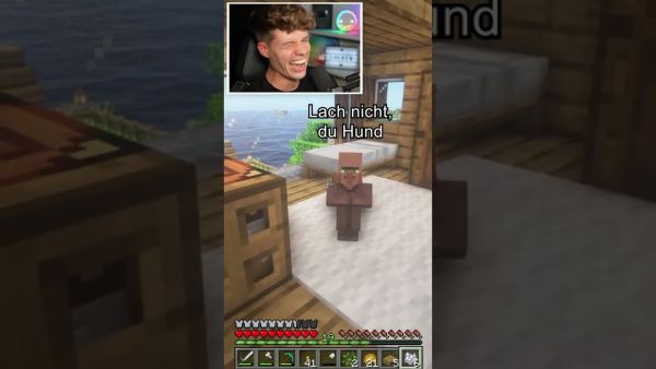 Minecraft CRASHT wegen VILLAGER BABY 😂 #shorts