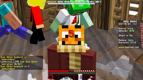 Paluten spielt nach 5 Jahren eine Runde SOLO Minecraft Bedwars