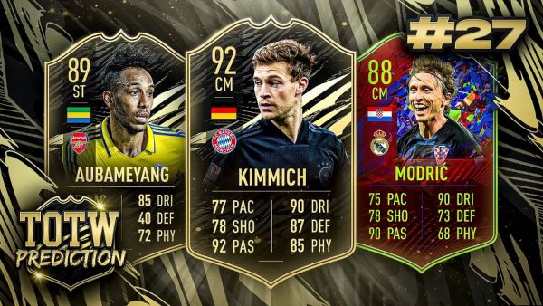 FIFA 21: TOTW 27 PREDICTIONS! IF KIMMICH, AUBAMEYANG & MODRIĆ 🔥